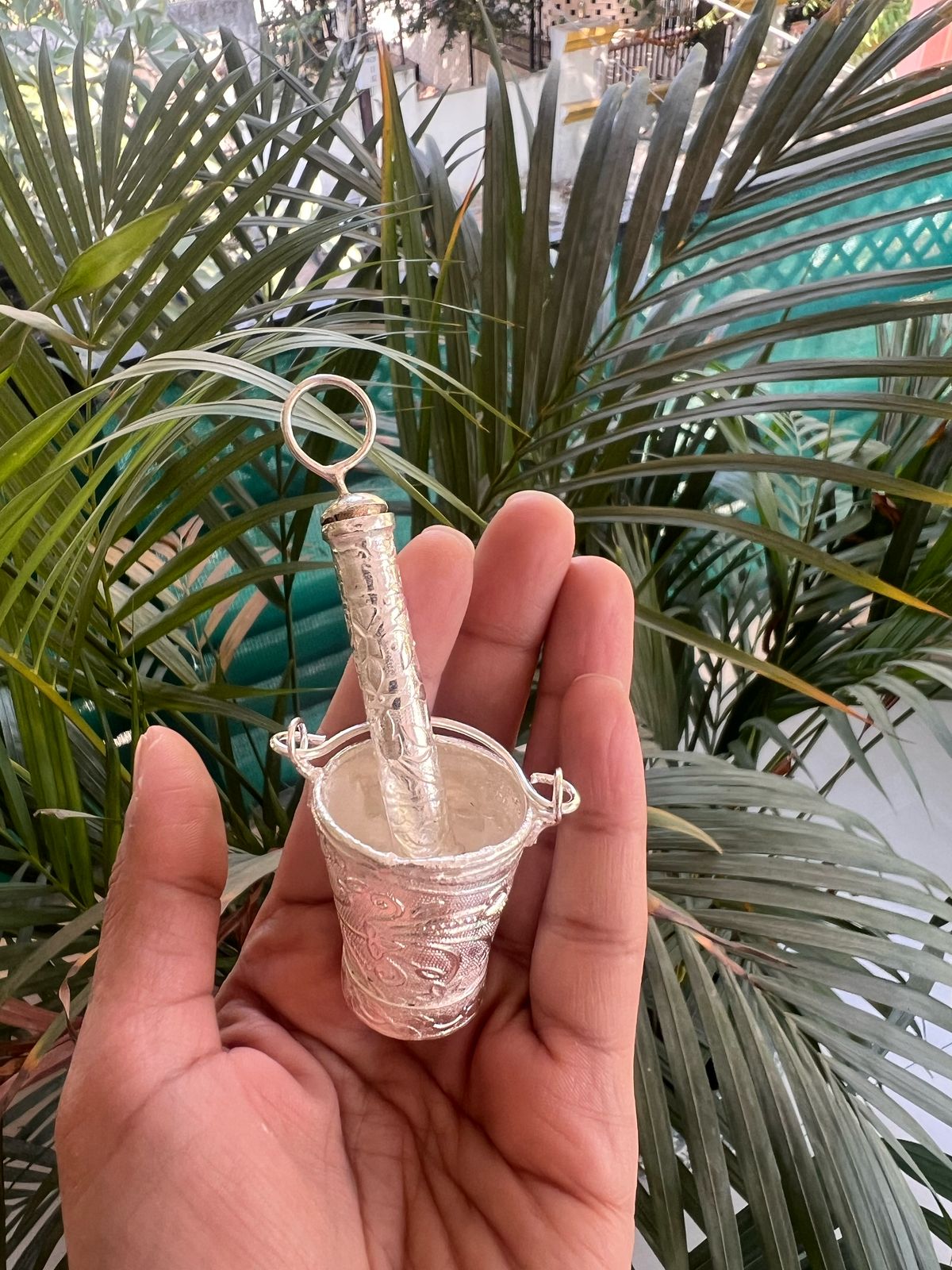 Silver Balti Pichkari For Laddu Gopal